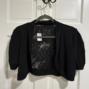 Maurices Black Lace Cardigan